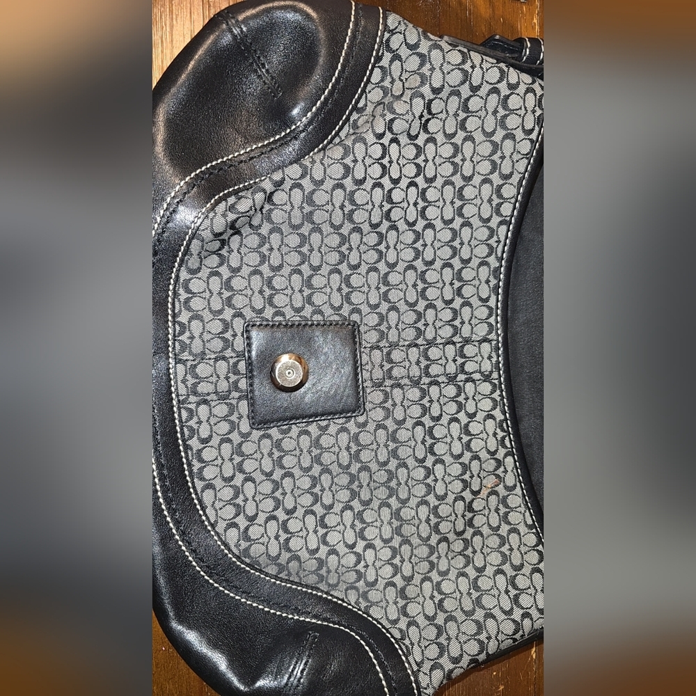 COACH Vintage Coach Soho Jacquard Canvas Shoulder Bag - Picture 14 of 17